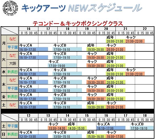 テコキック表